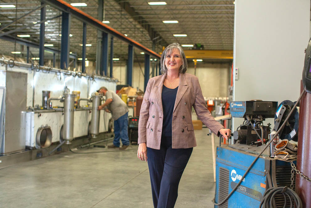 KEEP CLEAN EARTH: Jenfab Cleaning Solutions CEO Rhonda Wright says the company uses water-based solutions to be environmentally responsible.